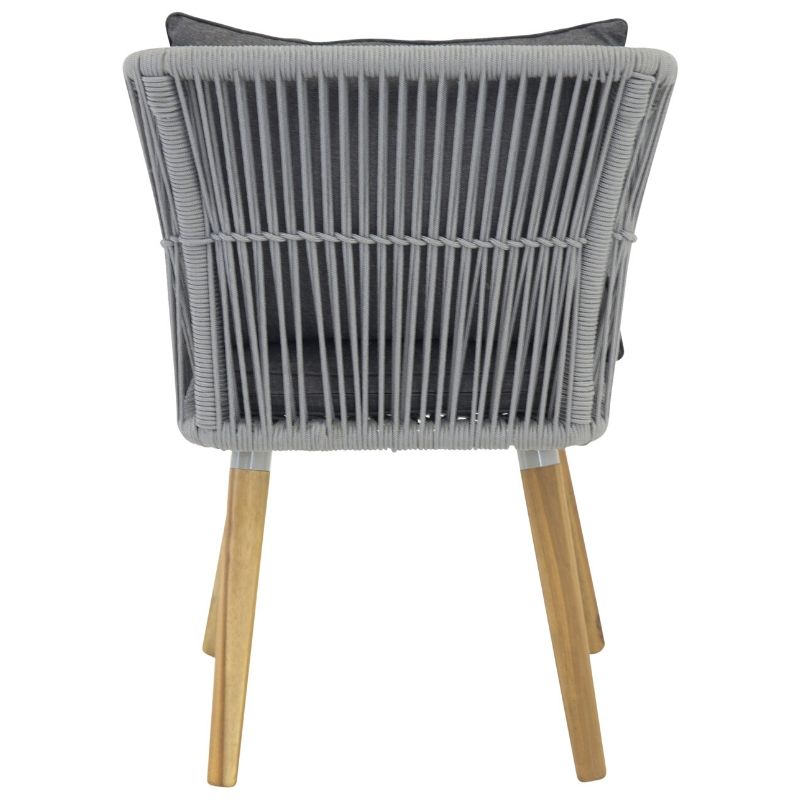 Grå havestol med pude fra Venture Design