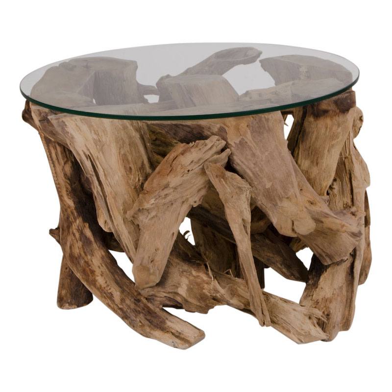Grand Canyon sofabord i træ og glas fra danske House Nordic