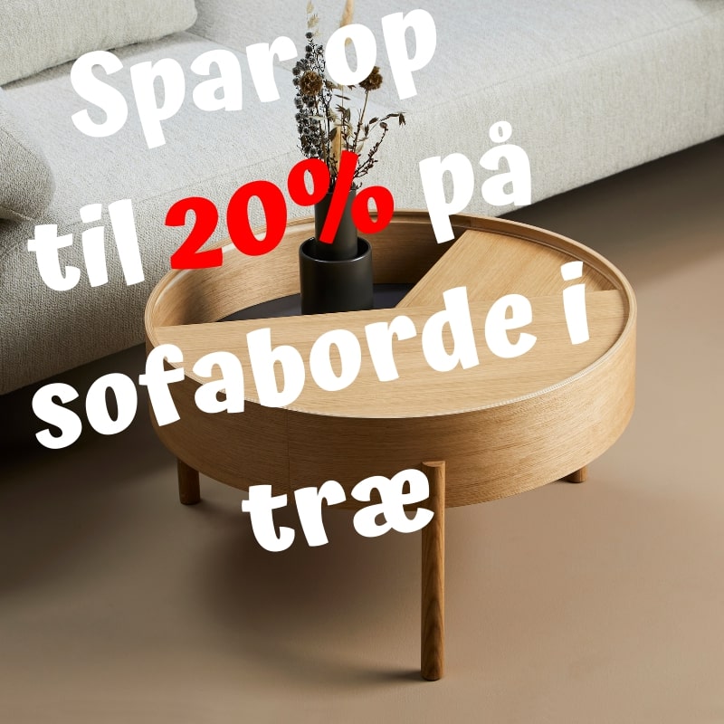 Black Friday tilbud på sofaborde i træ