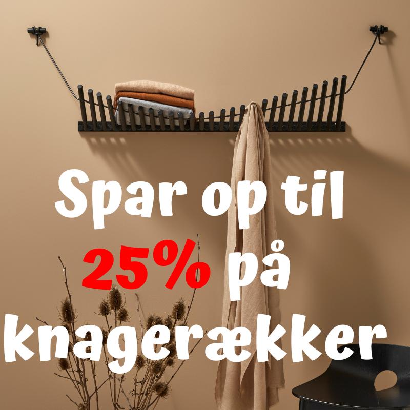 Spar op til 25% på knagerækker