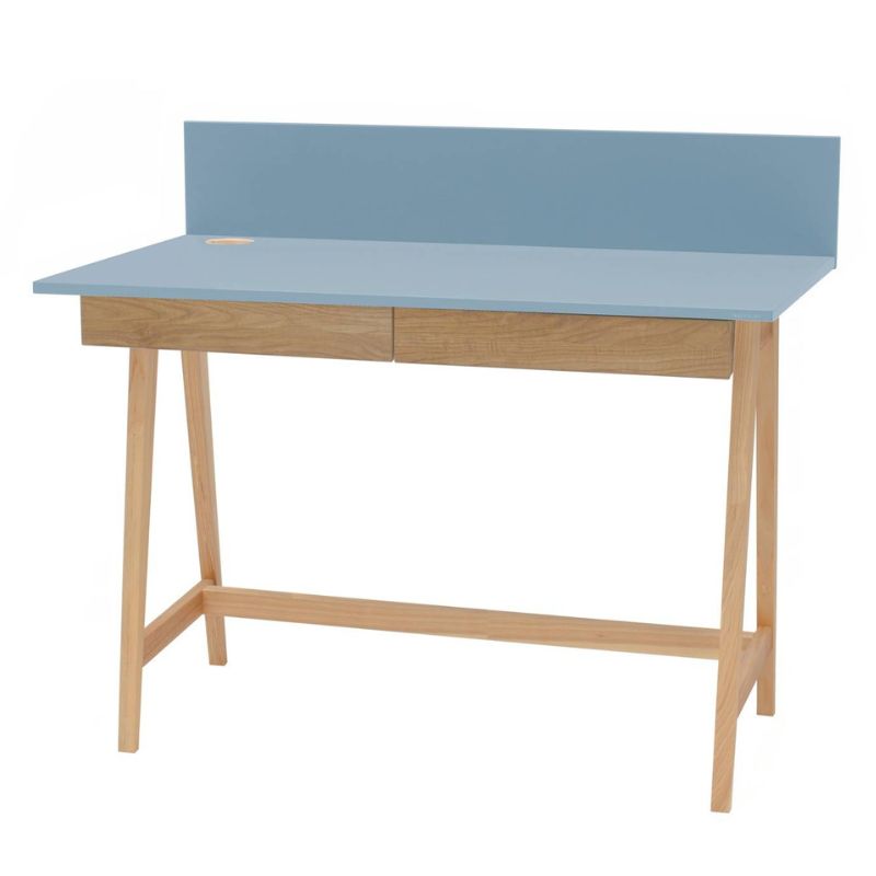 Babyblåt skrivebord 110 cm langt