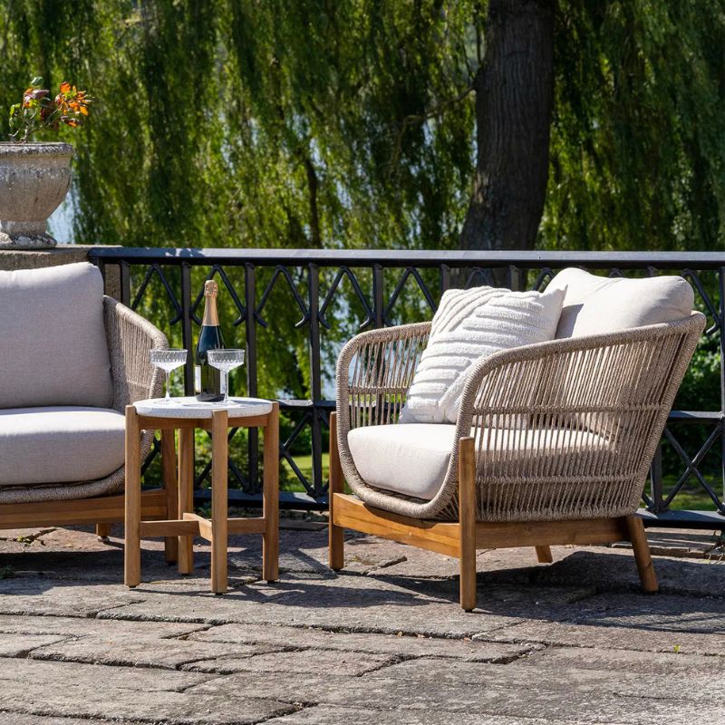 Loungestol i akacietræ til terrassen