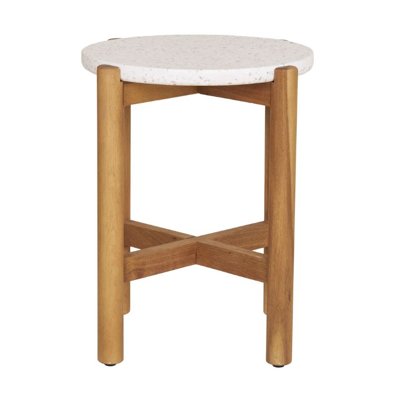 Rundt sidebord til haven