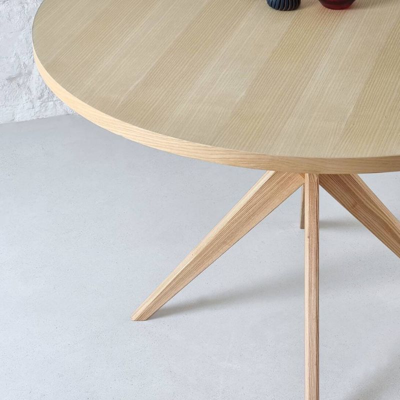 Rundt spisebord i asketræ Ø100-110 cm Flere varianter | Fri fragt ...