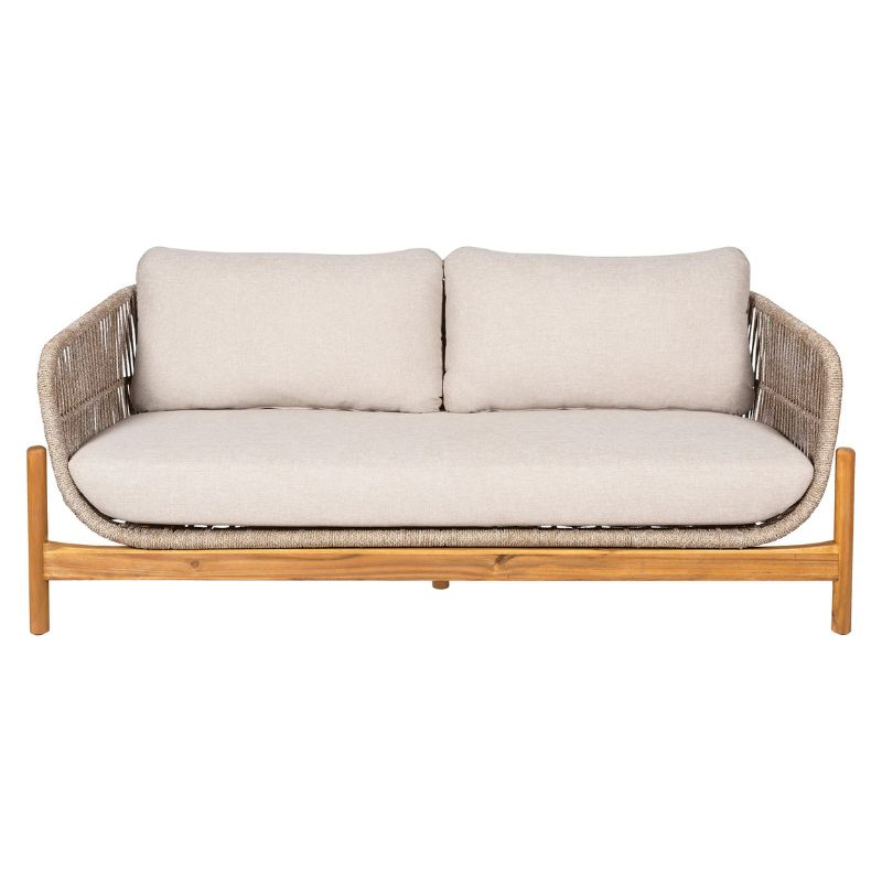 House Nordic Terracina loungesofa i akacietræ og reb til haven