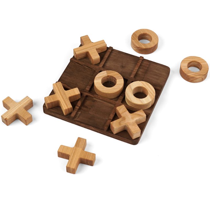 Kryds bolle spil i asketræ