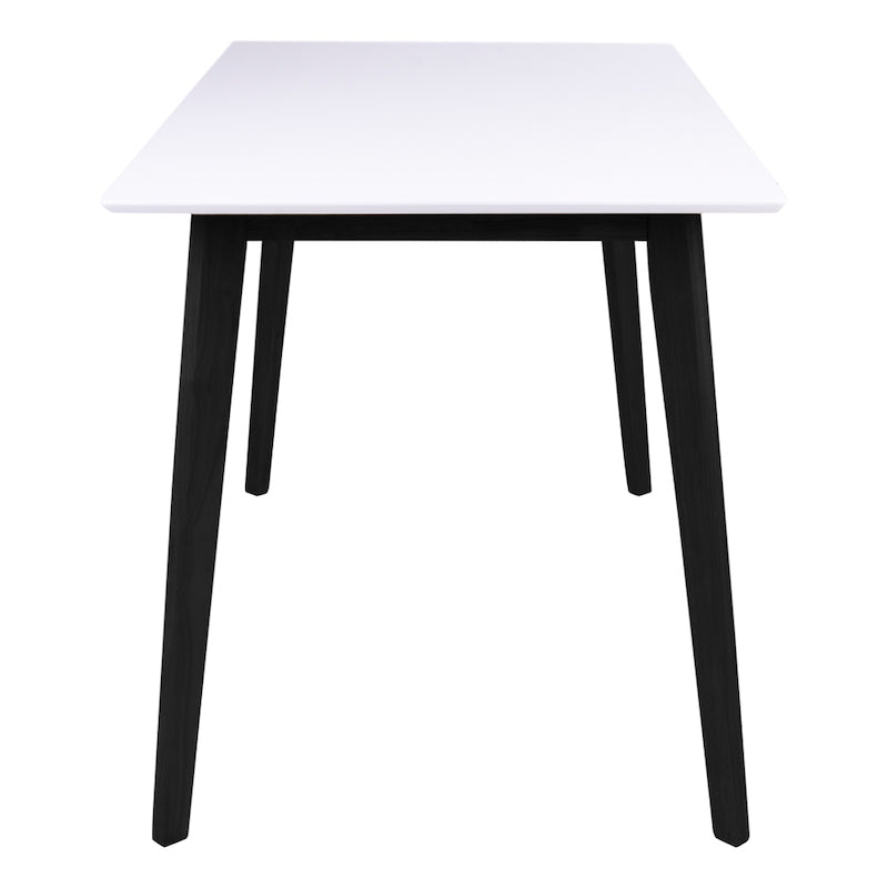 Vojens spisebord på 120 70 x 75 cm med hvid bordplade træben – Wood To You
