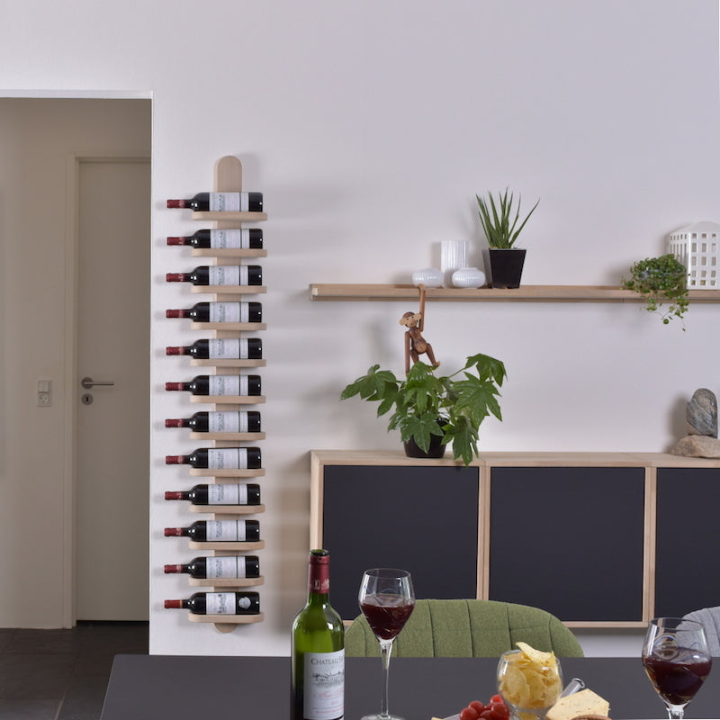 Milano No. 12 - Væghængt vinreol - Træprodukter til din boligindretning i høj kvalitet