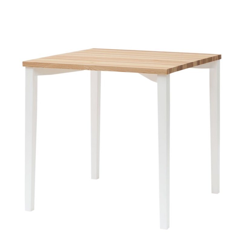 Overvåge Alice Specialitet Lille spisebord i træ på 80x80x75 cm med sorte eller hvide ben – Wood To You