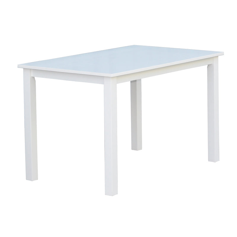 Backagård spisebord på 120 x 75 x 72 cm i hvid træ