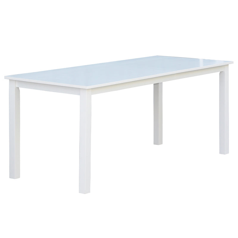 Backagård spisebord på 180 x 90 x 72 cm i hvid træ