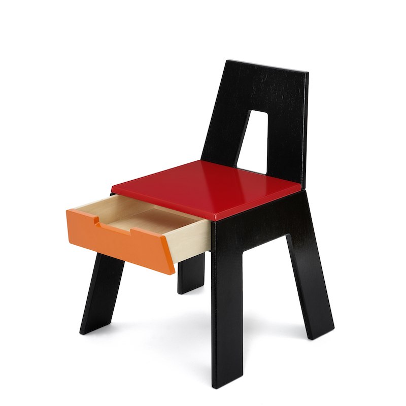Tilskyndelse Udvinding højdepunkt A Chair børnestol i rød, orange og sort fra Collect Furniture – Wood To You