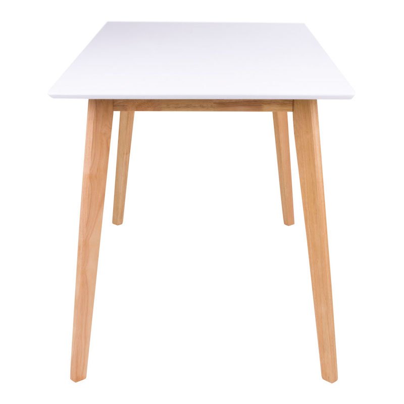 House Nordic spisebord med hvid bordplade og træben
