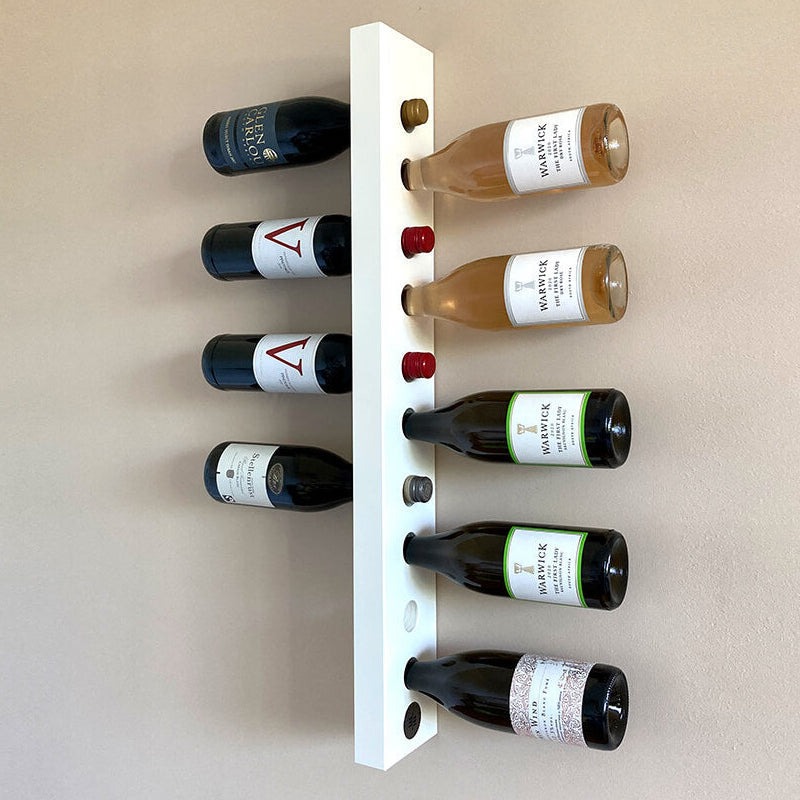 Hvid vinreol til 10 flasker vin