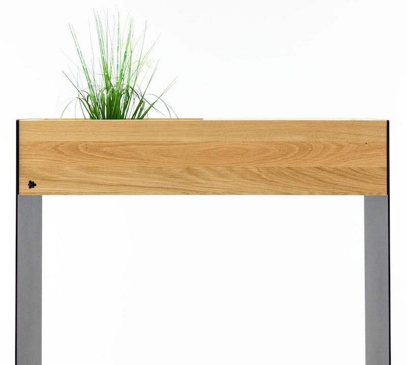 Konsol bord i egetræ og sort metal fra Wood To You