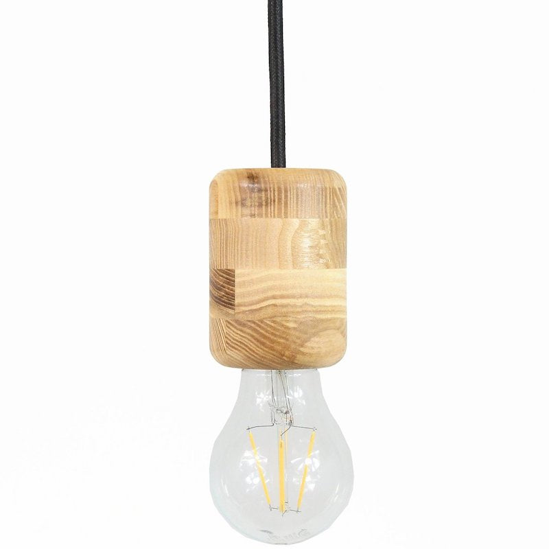 Pjece Afgørelse Titicacasøen Loftlampe i træ med lang sort ledning | Køb lofthængt lampe her – Wood To  You
