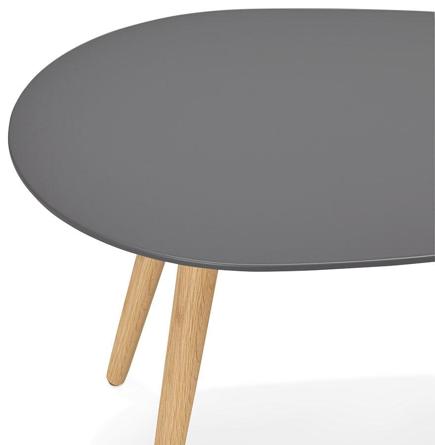 Ovalt sofabord sæt med ben i egetræ fra Kokoon Design
