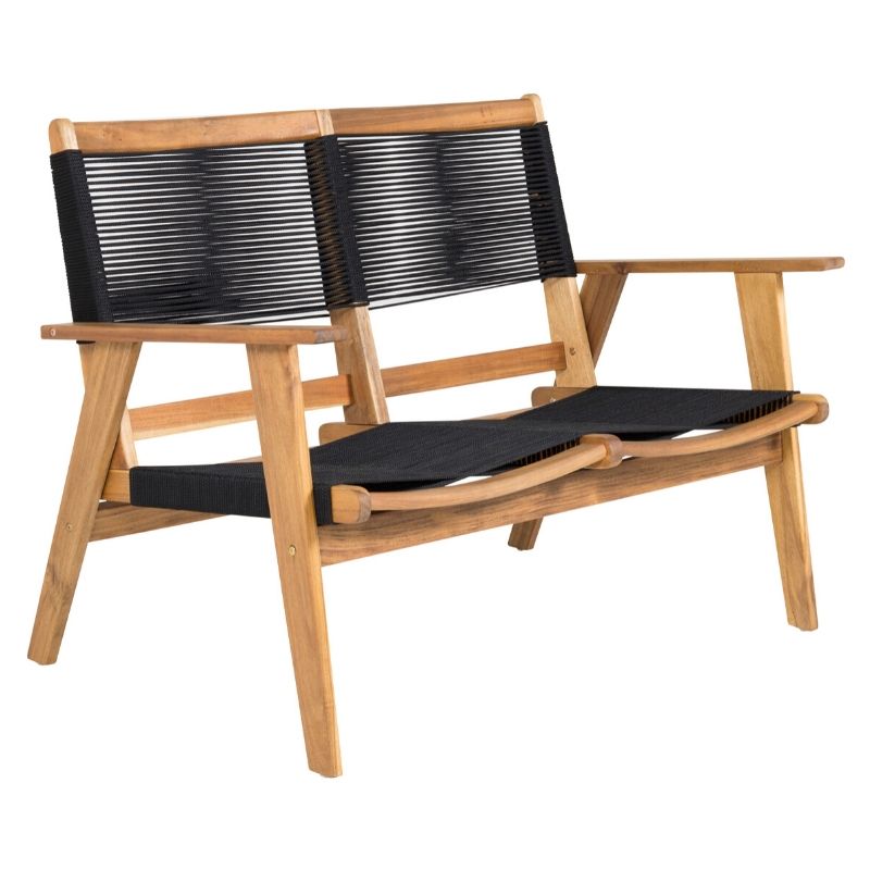 Venture Design Peter 2-personers sofa i akacietræ og sort reb