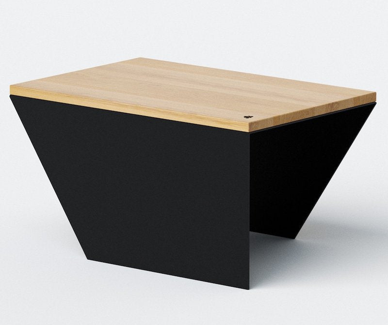 Sofabord i træ og metal af høj kvalitet designet i Tyskland