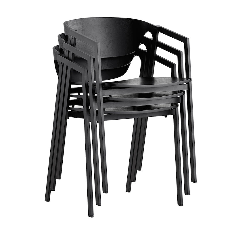 Unik designer spisebordsstol som kan stables
