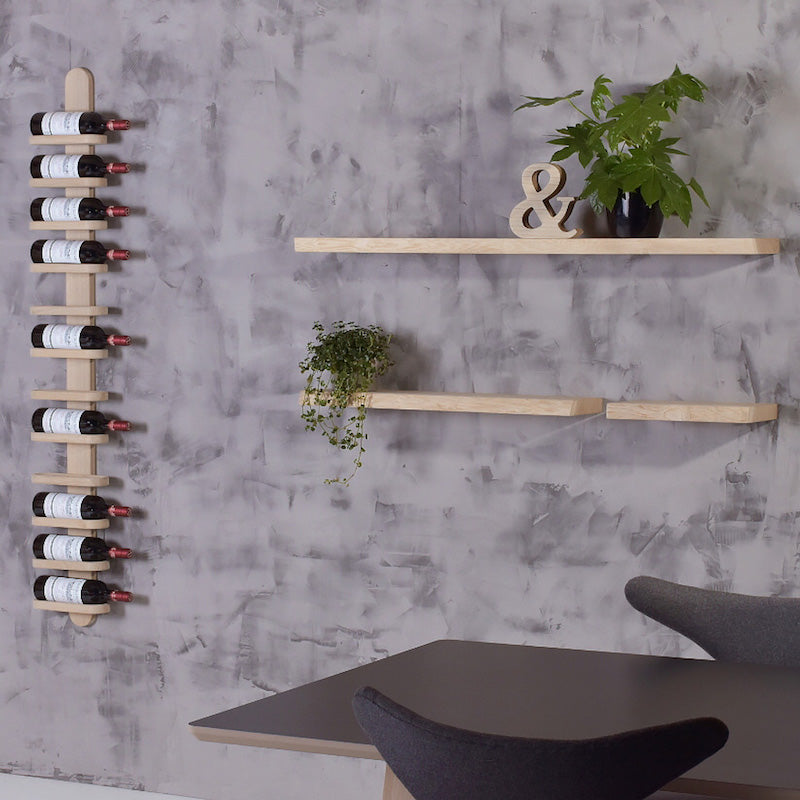 Milano No. 12 - Væghængt vinreol - Træprodukter til din boligindretning i høj kvalitet