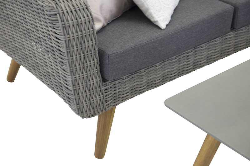 Venture Design sofa til haven i grå rattan