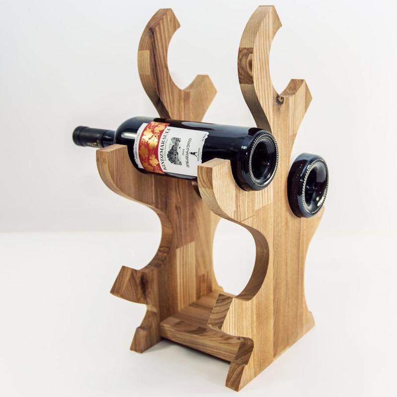 Vinreol i træ til køkkenbord, eller baren Køb vinholder – Wood To